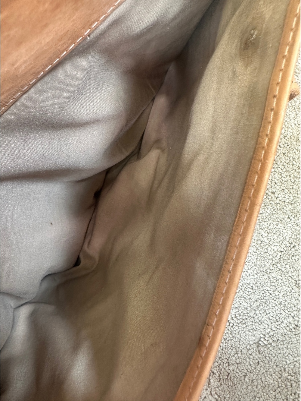 Grant’s Naturals Handcrafted Tooled Leather Western Shoulder Bag Tote - Picture 11 of 13